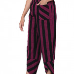 Trendy Striped Cotton Lounge Pants