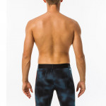 Men Blue & Black Printed Swimming Shorts