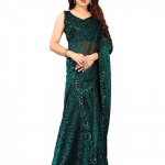 Embellished Bollywood Lycra Blend Saree